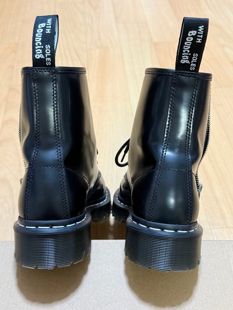 Dr. Martens 8ホール ホワイトステッチ ジッパー付き UK6