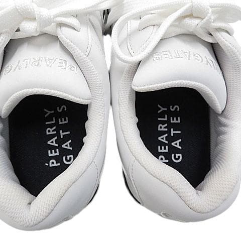 【美品】PEARLY GATES ゴルフシューズ サイズ24.5 [M5876]