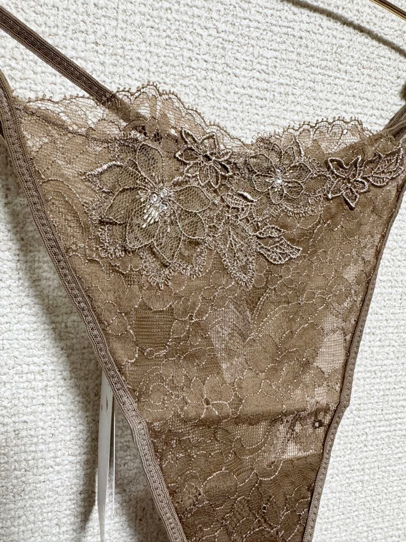 S*i様 ワコール　トレフル６５Ｇ　ブラＥ７５＆ＴバックショーツＭ　BR　新品タ