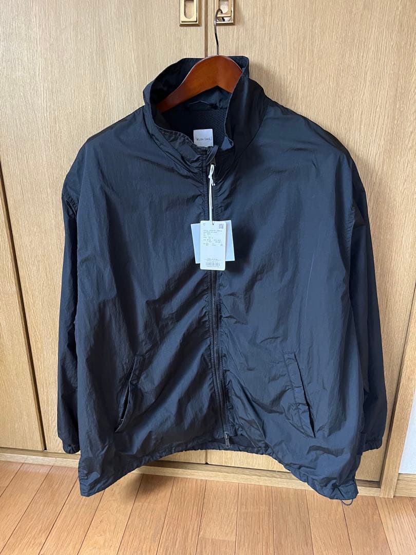 限定　Wide Dad NYLON ZIP JACKET ネイビー