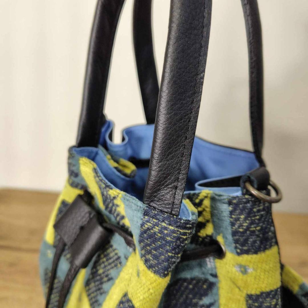 しののめ様/thoroughbredサラブレットネイビー/巾着Lサイズ