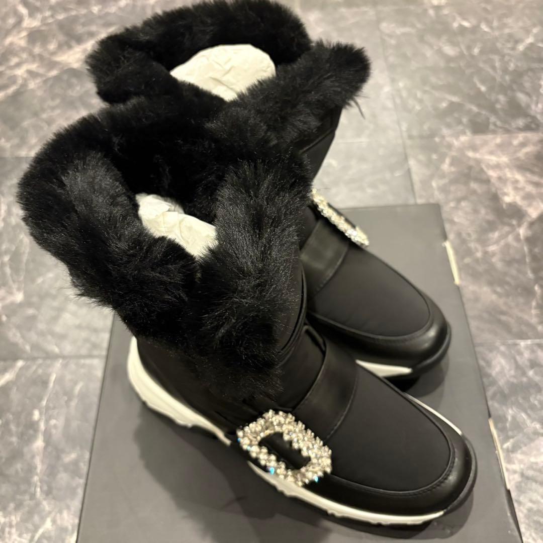 ⭐︎ 新品未使用 ⭐︎ ＋diana クリスタルバックル スノーブーツ Sサイズ
