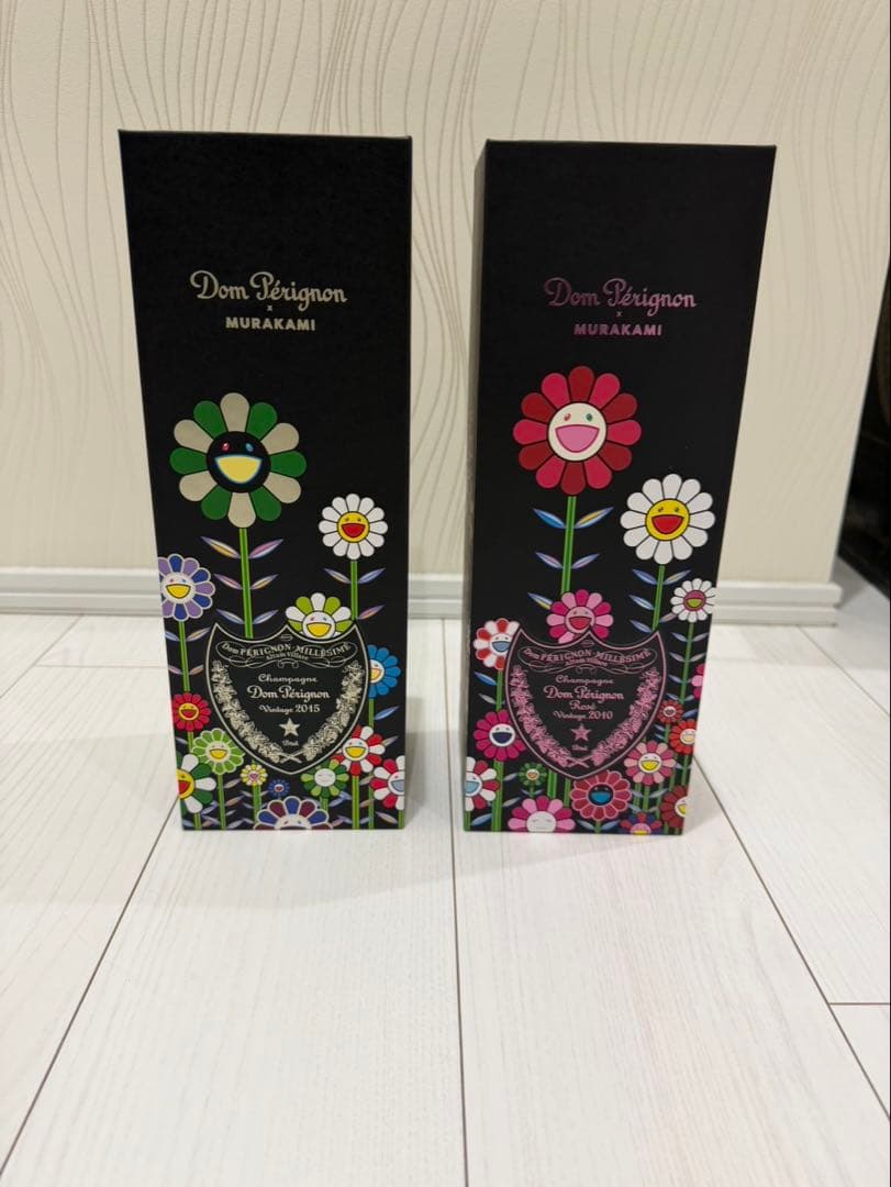 ドン・ペリニヨン×村上隆 コラボ　箱入り　未開封　白　ロゼ　2本セット