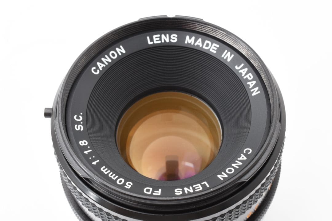 超美品 CANON FD 50㎜ f1.8 S.C MF レンズ　B772