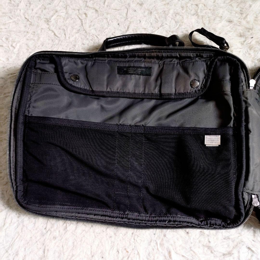LUGGAGE LABEL　ELEMENT　ブリーフケース　レザー　ブラック