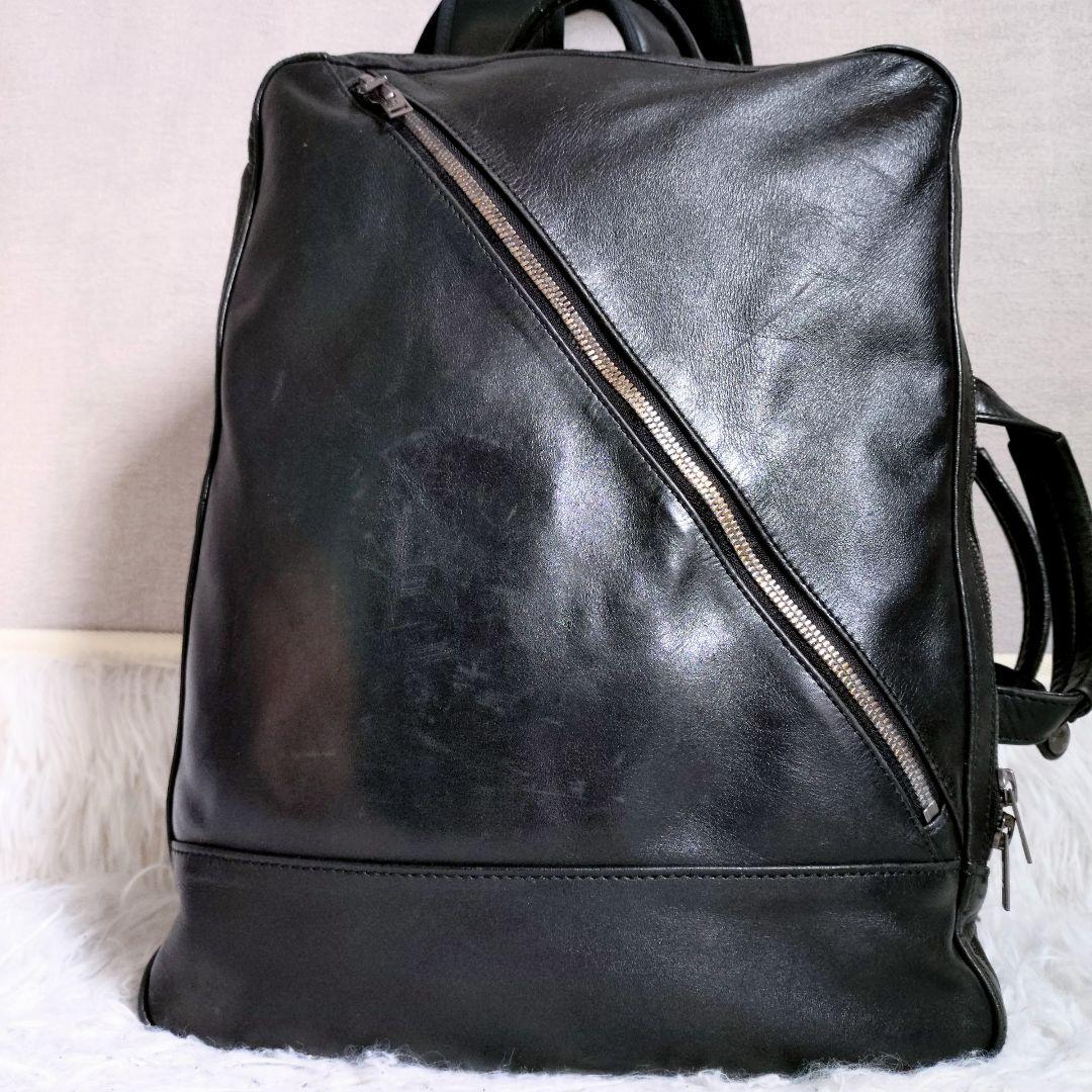 LUGGAGE LABEL　ELEMENT　ブリーフケース　レザー　ブラック