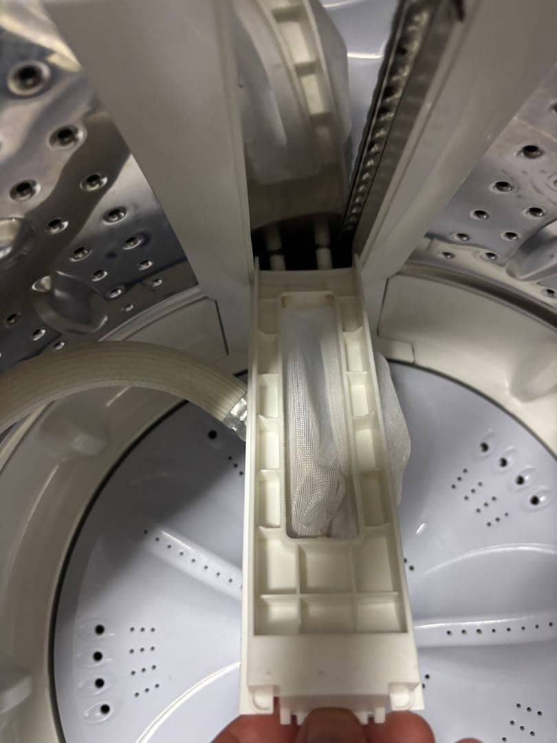 シャープ洗濯機5.5kg 高濃度洗浄ほぐし運転 風乾燥機能付き　2021年製T