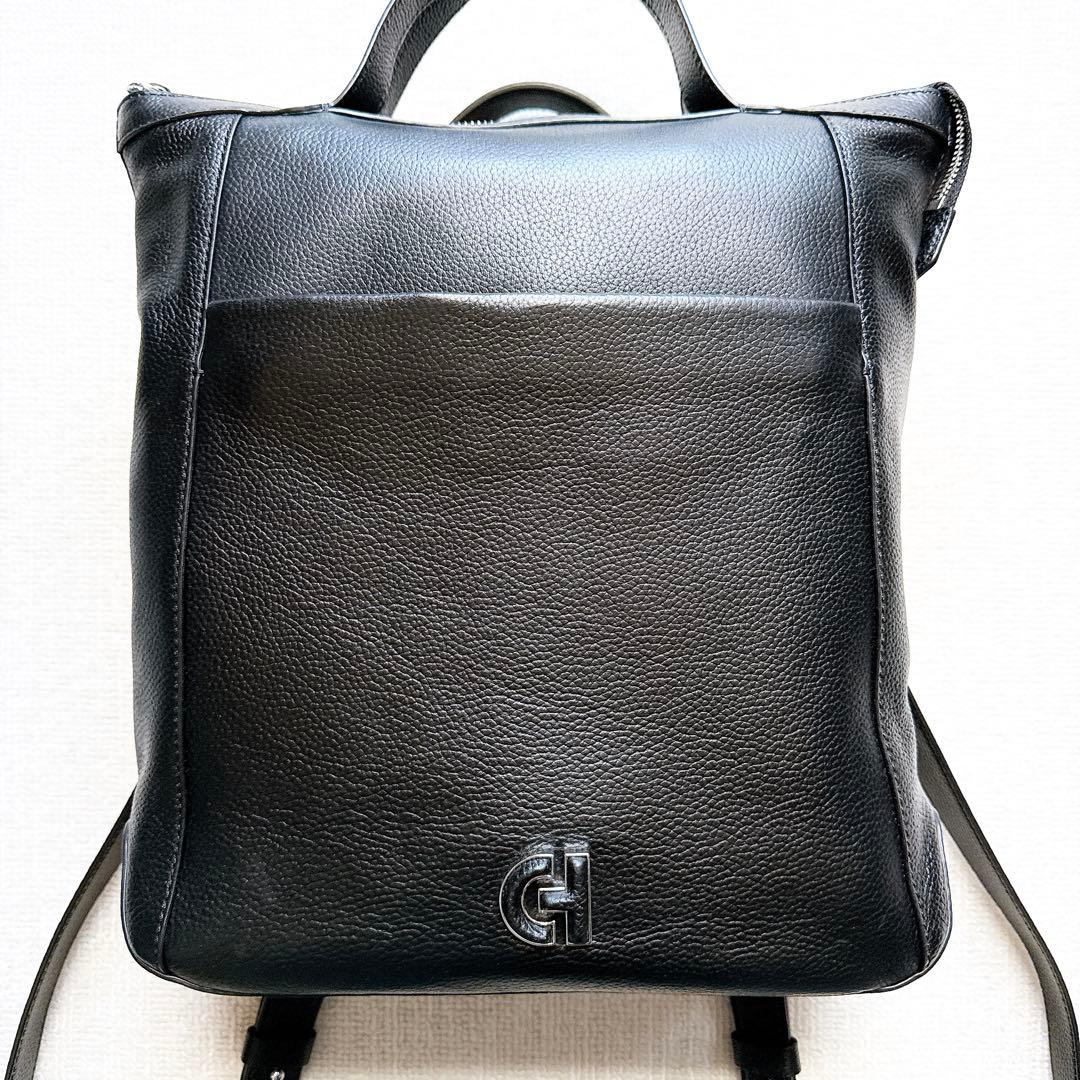 【極美品】コールハーン　グランドアンビションスモールバッグパック　オールレザー