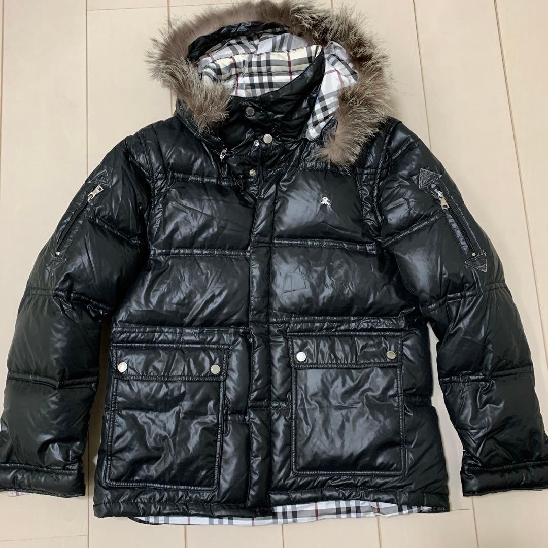 バーバリー　ブラックレーベル　黒　メンズＬ