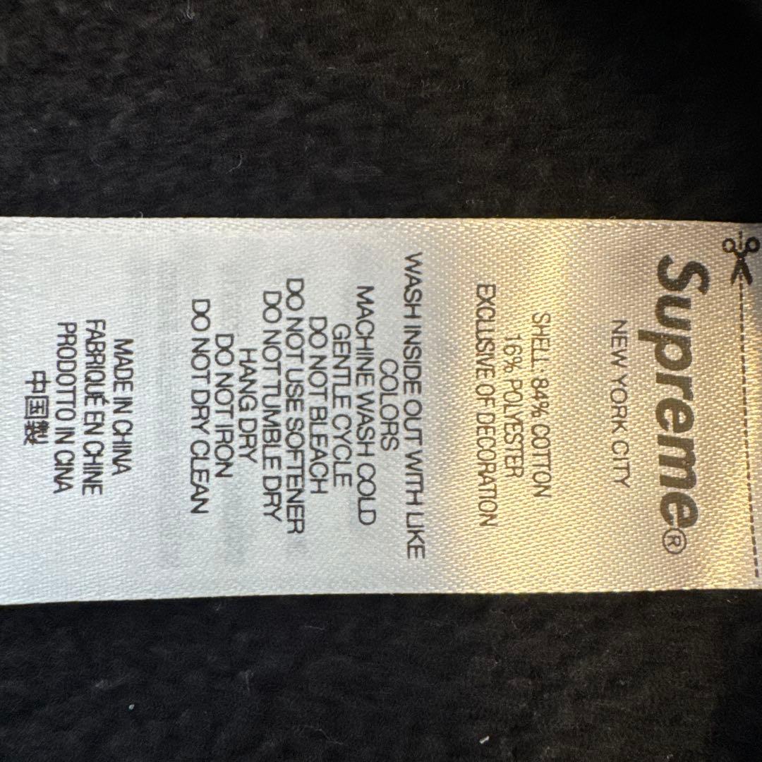 週末お値下げ！Supreme 黒 フルジップ パーカー