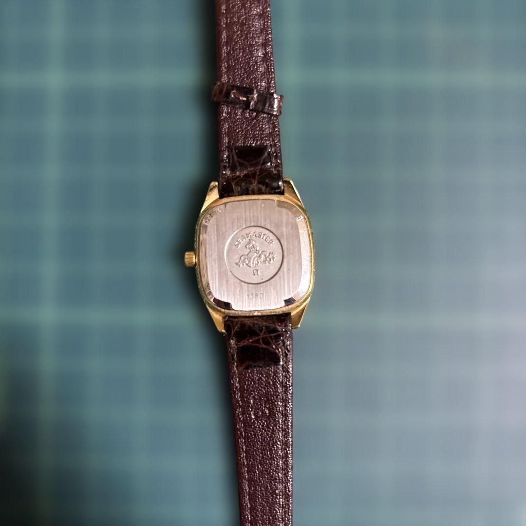 OMEGA アナログ時計 ホワイトダイヤル