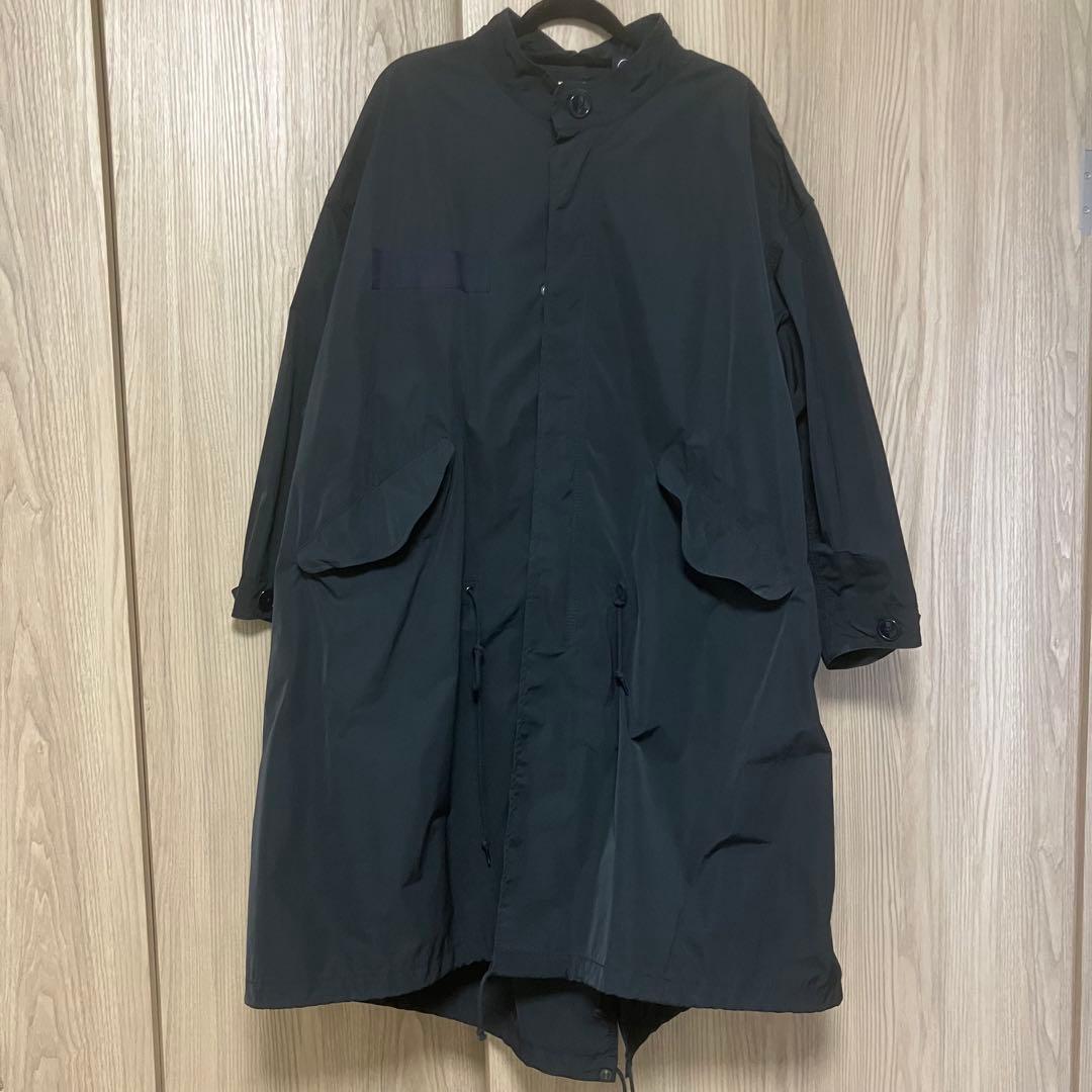 BEAMS BOY ネイビー モッズコート　SOLOTEX