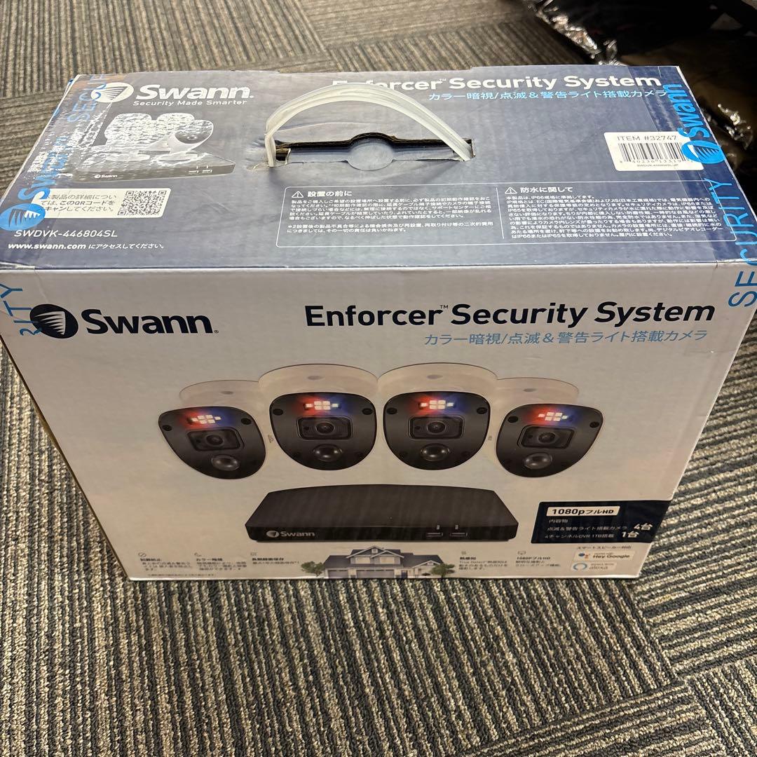 未開封 Swann スワン セキュリティカメラ カメラ4台セット 警告ライト