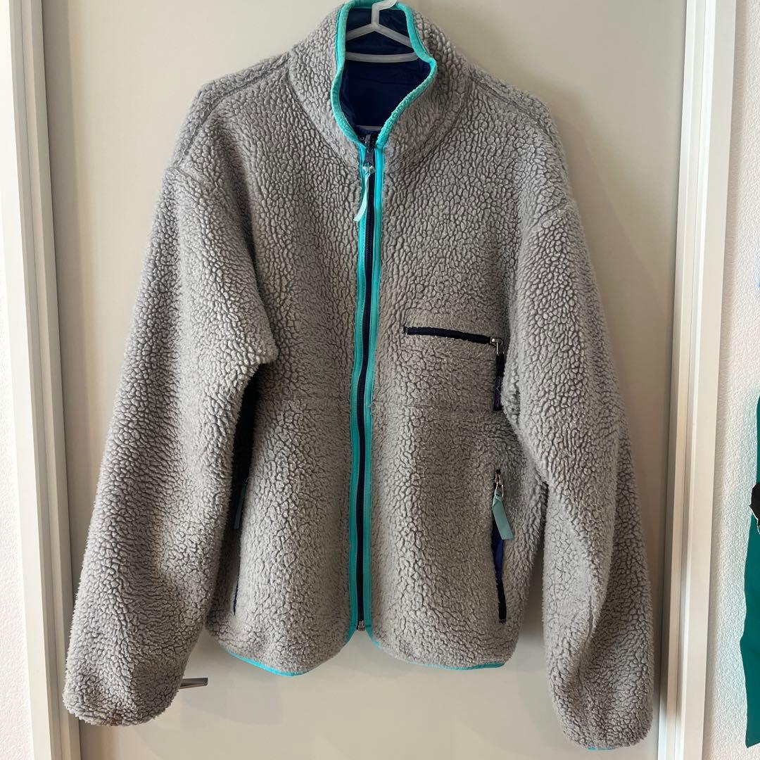 patagonia glissade ヘザーグレー コバルト パイルグ