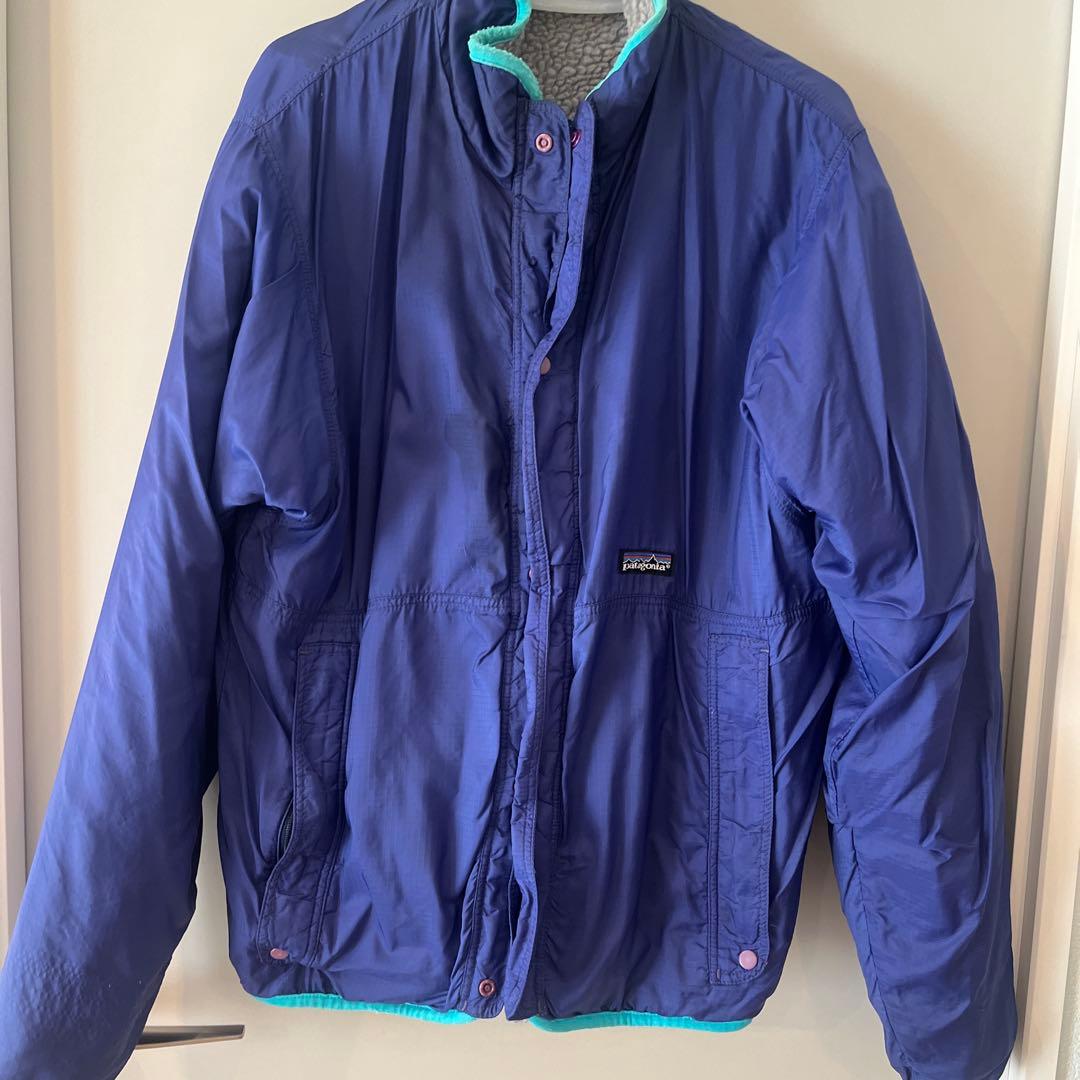 patagonia glissade ヘザーグレー コバルト パイルグ