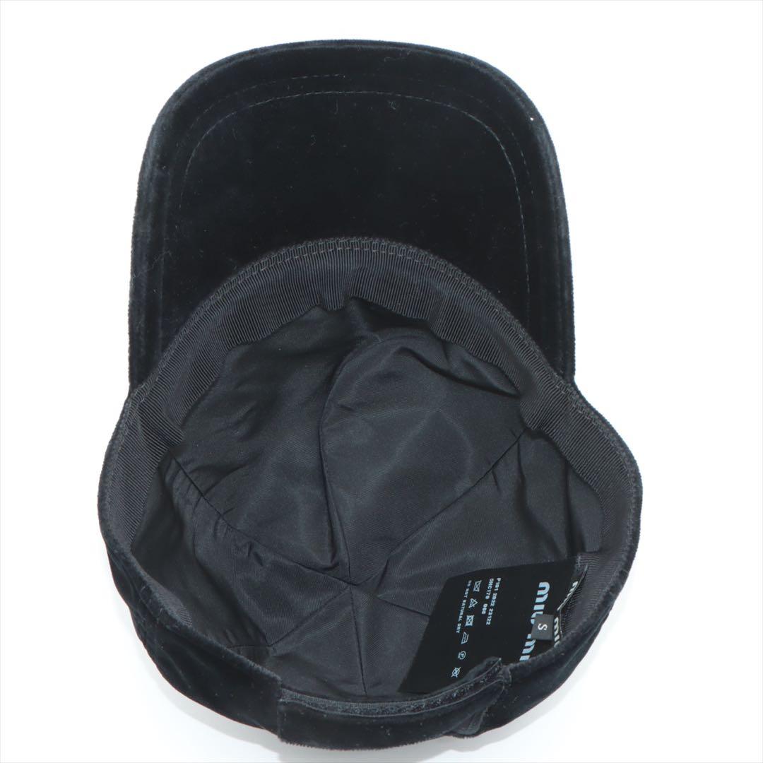 ミュウミュウ 5HC179 キャップ S コットン ブラック