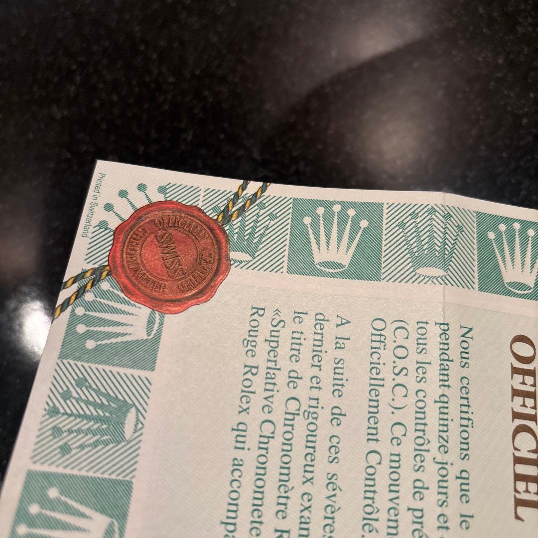 ロレックスギャランティカード16234デイトジャストROLEXメンズ