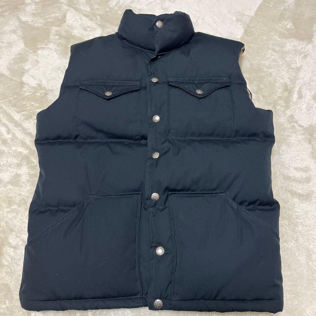 超美品　茶タグ　THE NORTH FACE ブラック ダウンベスト S