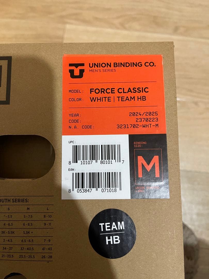 UNION FORCE CLASSIC Mサイズ 24-25モデル