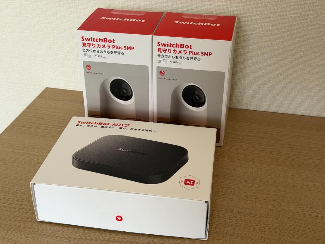 SwitchBot AI ハブ+見守りカメラ Plus 5MP 2個