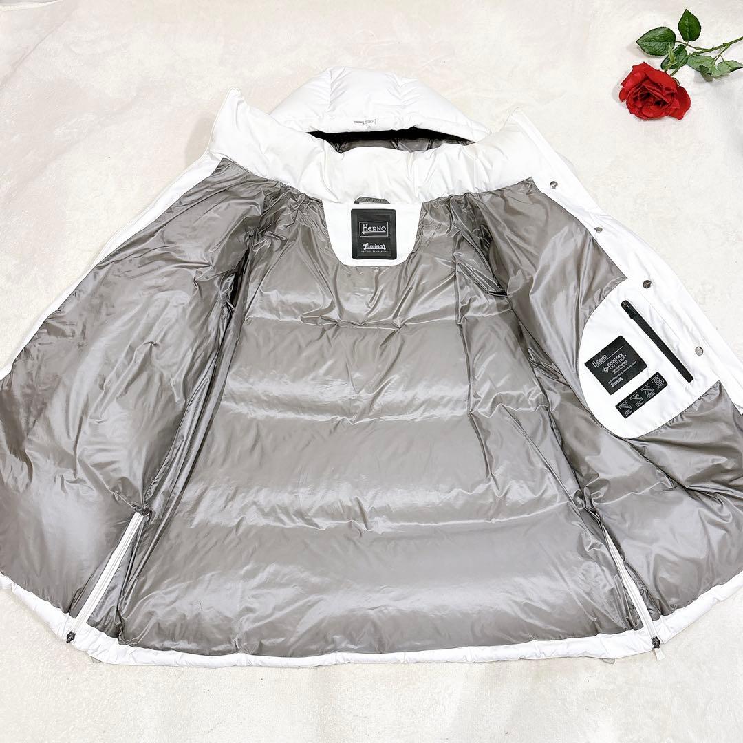 ヘルノ　ラミナー　ゴアテックス　ダウンジャケット　ホワイト　40 レディース