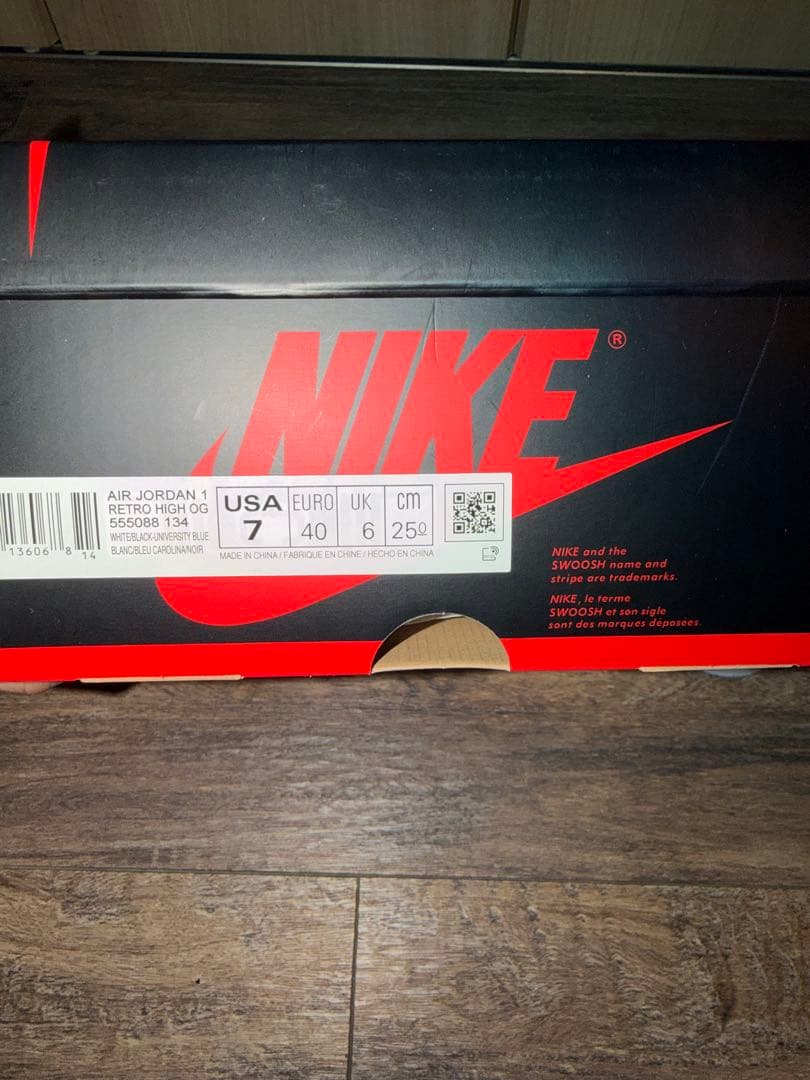 靴 Nike Air Jordan 1 Retro HIGH OG US 7