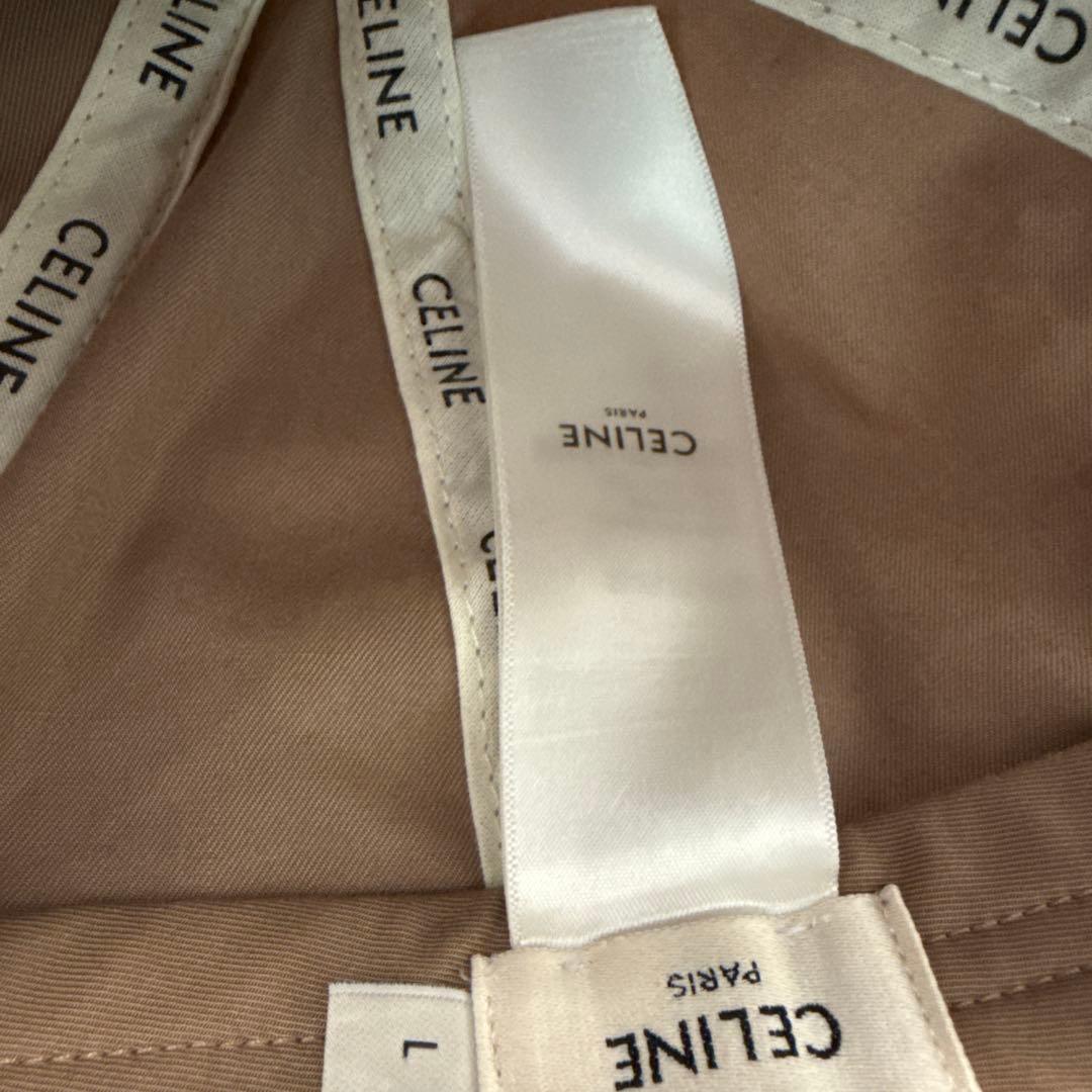 CELINE ベージュ ベースボールキャップ L