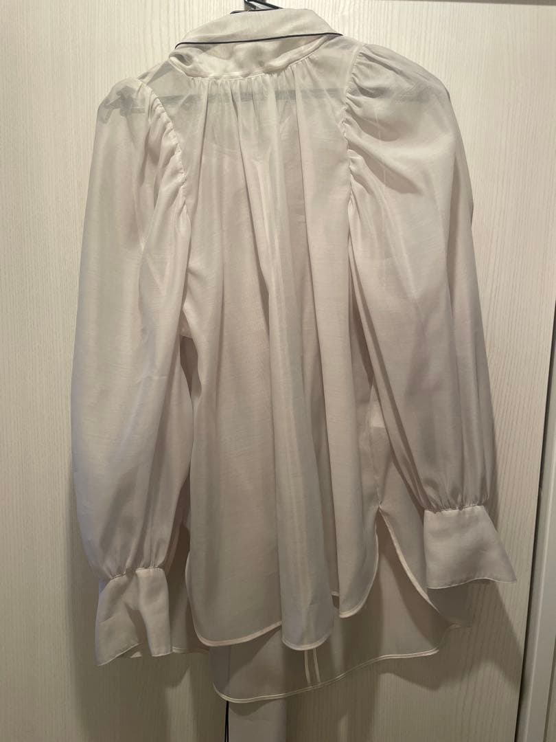 Demi-Luxe BEAMS オーガンジー リボンブラウス