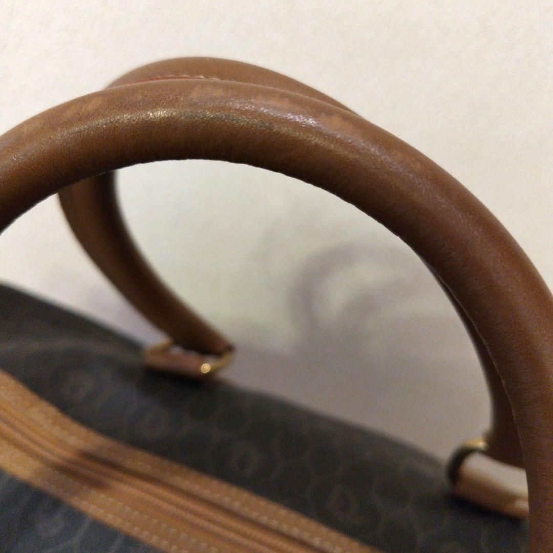 クリスチャン/ディオール ボストンバッグ ハニカム柄 Hexagonロゴ PVC