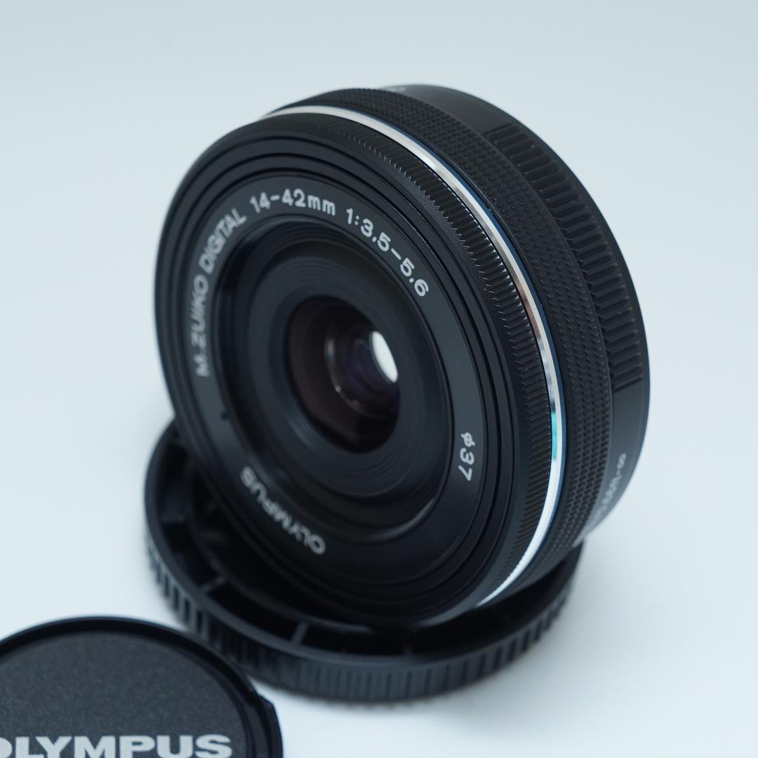 ★動画でも大満足★オリンパス14-42mm EZ パンケーキ ブラック