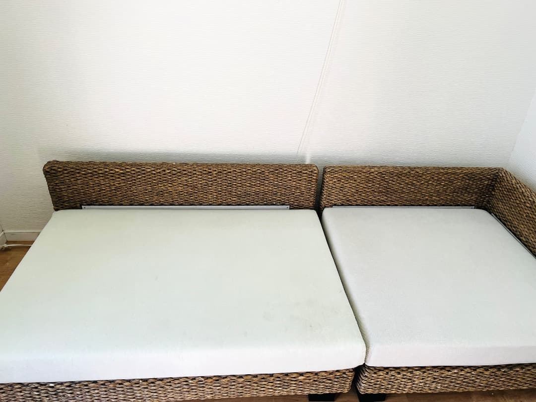 a.flat ケイ・ローソファ コーナー&ベンチのセット3人 (ヒヤシンス)