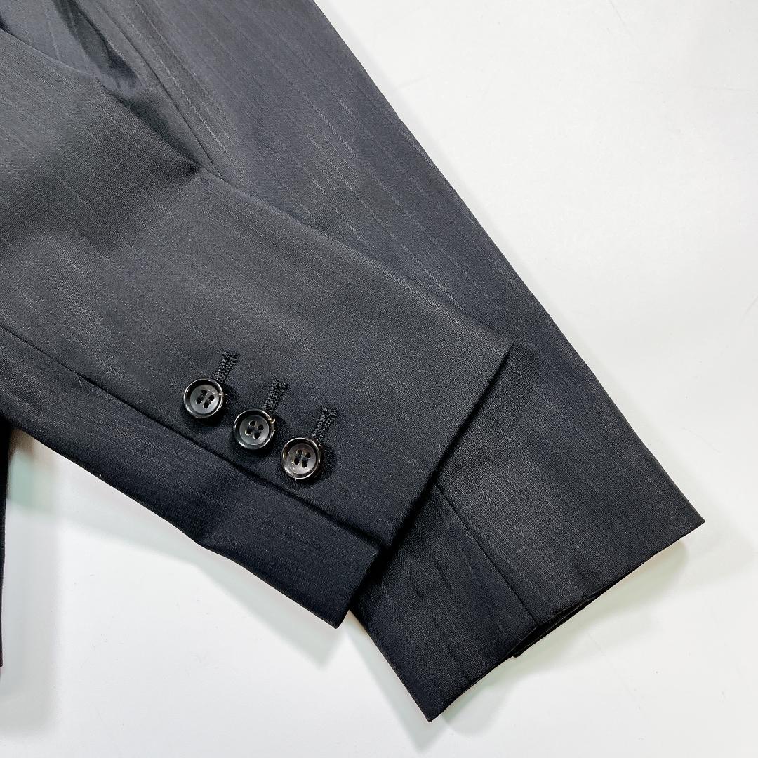 セオリーリュクス パンツスーツ セットアップ 36 S 黒 ストライプ