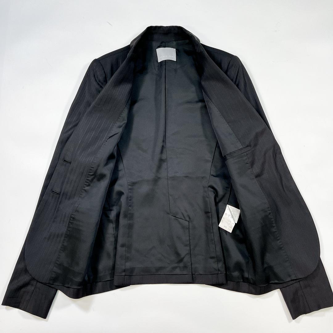 セオリーリュクス パンツスーツ セットアップ 36 S 黒 ストライプ