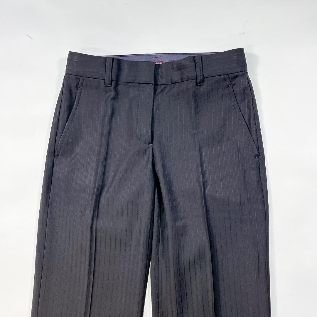 セオリーリュクス パンツスーツ セットアップ 36 S 黒 ストライプ