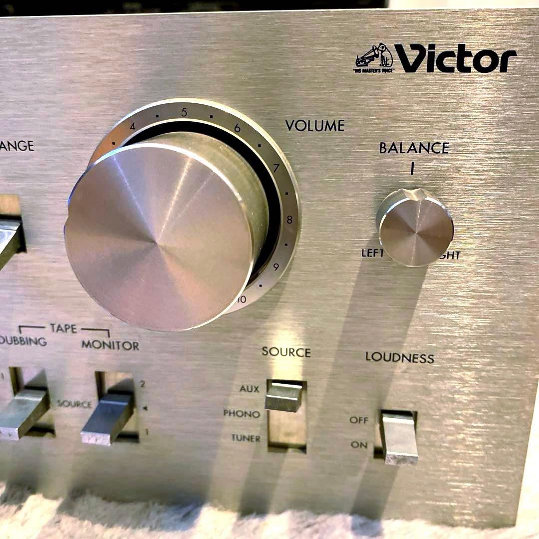 ②Victor プリメインアンプJA-S35 ビクター パワーメーターLED