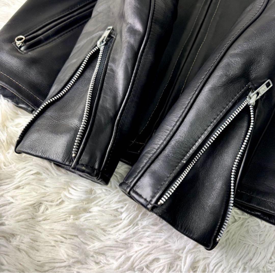 美品/希少　schott トラッカージャケット　652 本革　ブラック　38