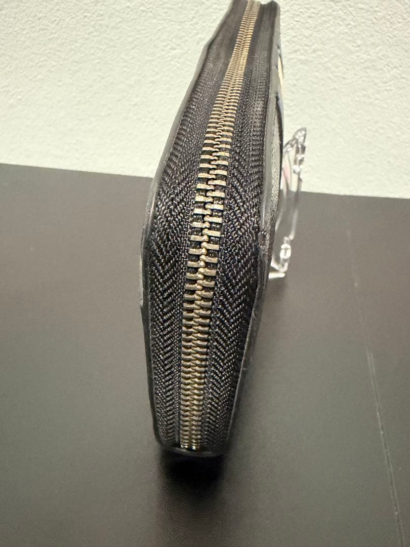 美品☆正規品☆COACH (コーチ)長財布 シグネチャー ラウンドファスナー