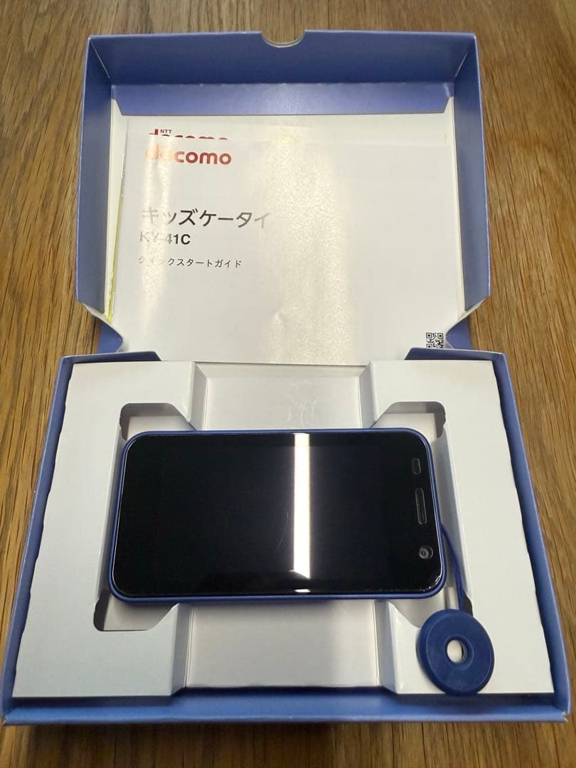 超美品docomo KY-41C ブルー 携帯電話本体