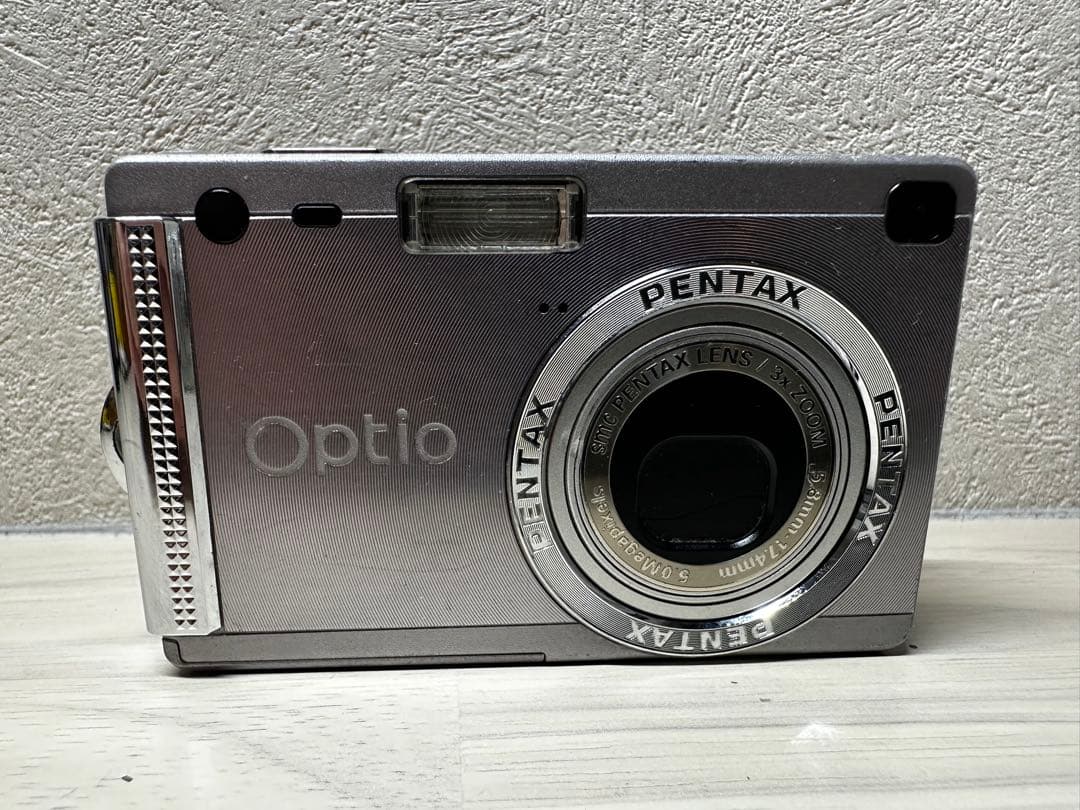希少【完動品】PENTAX OPTIO S5I デジカメ　シルバー ペンタックス
