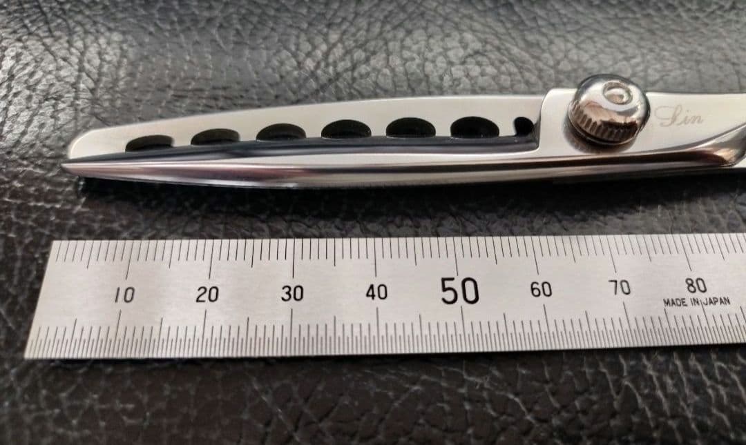 神田文一商店 Jin セニング 理容師 ハサミ 7-17 日本製 梳き鋏