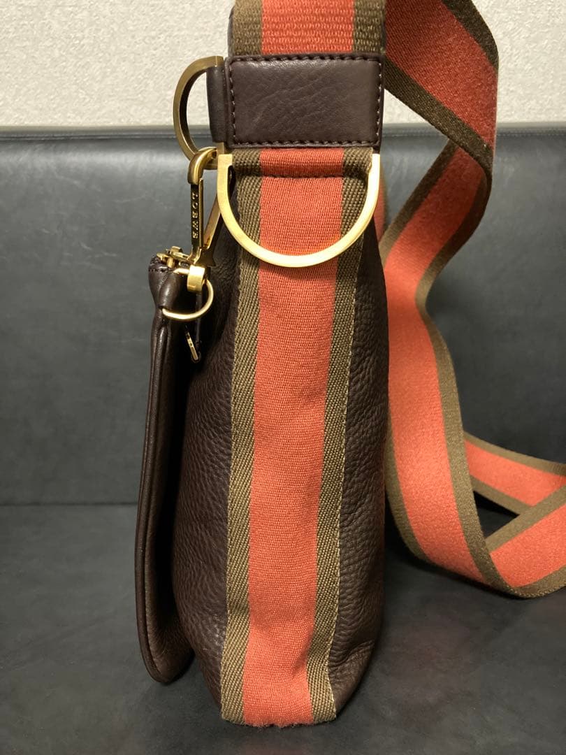 美品⭐︎LOEWE ロエベ　レザー ショルダーバッグ メンズ　ブラウン　ポーチ