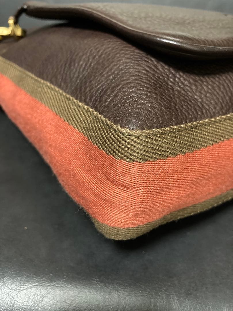 美品⭐︎LOEWE ロエベ　レザー ショルダーバッグ メンズ　ブラウン　ポーチ