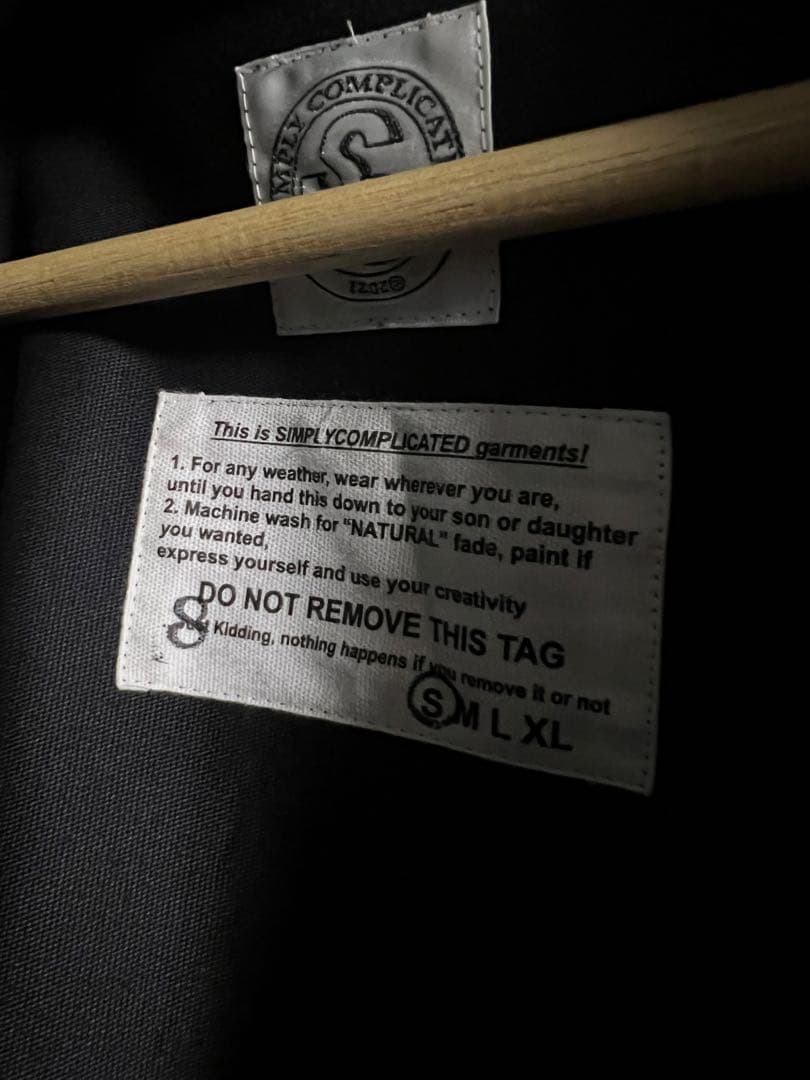 simply complicated jacket sサイズ