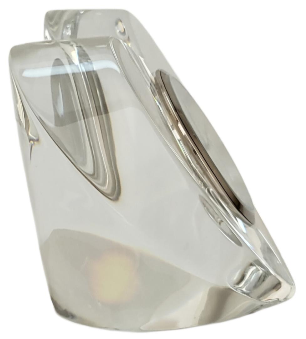 ☆美品 Baccarat / バカラ ハート型 置き時計 稼働品 約369g!!