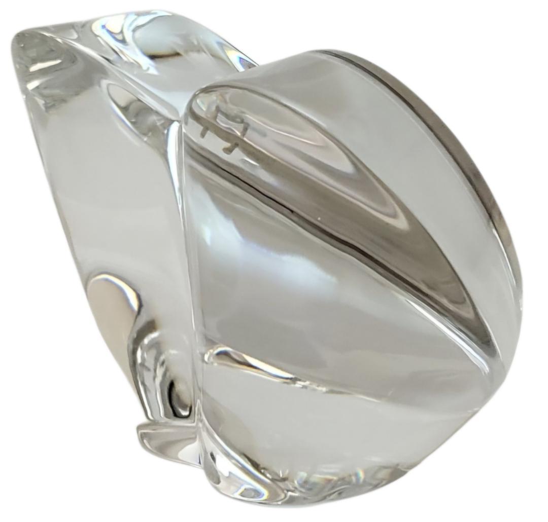 ☆美品 Baccarat / バカラ ハート型 置き時計 稼働品 約369g!!