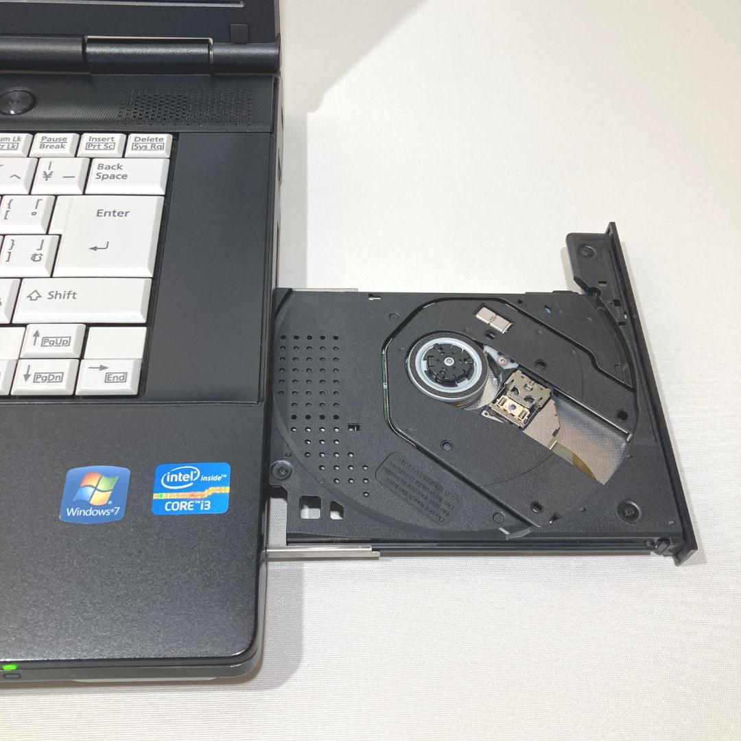 初心者✨快適・カメラ・大画面・DVD✨黒✨すぐ使えるノートパソコン◇D461-1