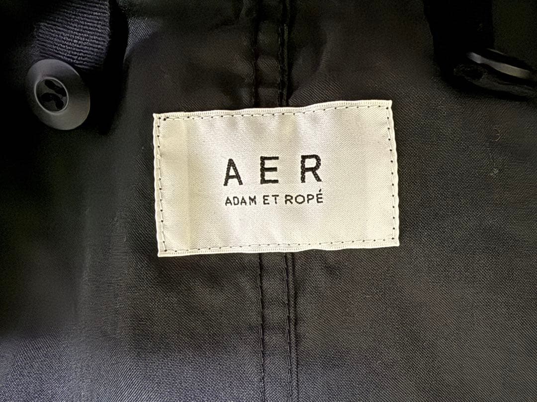 ADAM ET ROPEモッズコート/コットン/ライナー付き/ボア