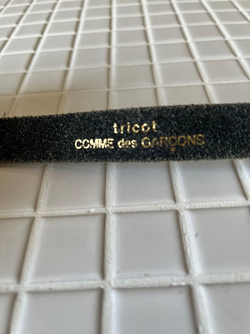 tricot COMME des GARÇONS ブラックレザーベルト