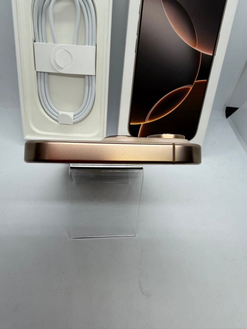 【極美品】iPhone16Pro 128GB デザートチタニウム BT92%