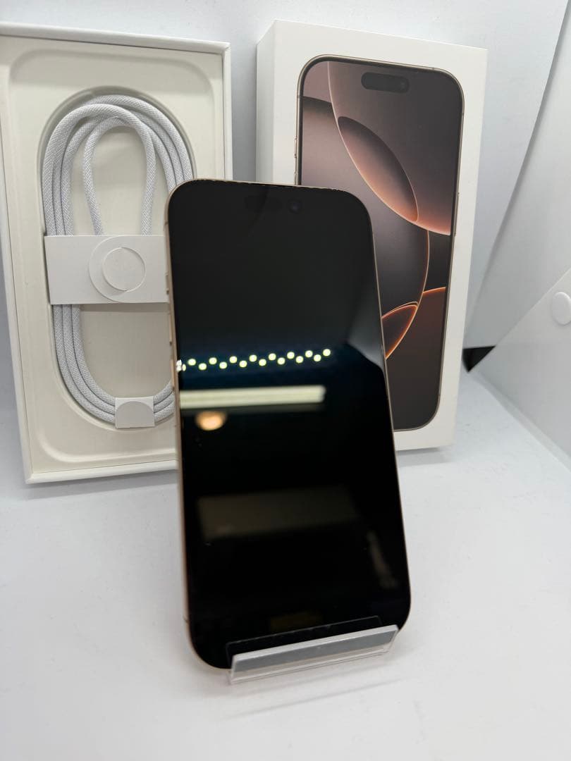 【極美品】iPhone16Pro 128GB デザートチタニウム BT92%